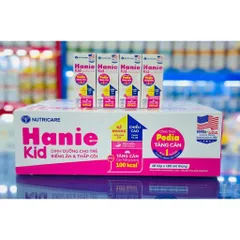Thùng 48 Hộp Sữa Bột Pha Sẵn Nutricare Hanie Kid 180ml - Cho trẻ biếng ăn & suy dinh dưỡng