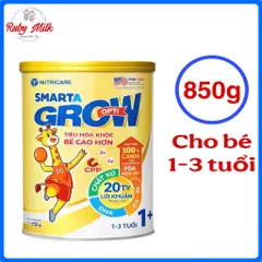 Sữa Bột Smarta Grow Opti 1+ Lon 850g (Cho Bé 1-3 Tuổi)