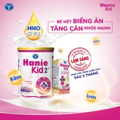Lốc 4 Hộp Sữa Bột Pha Sẵn Nutricare Hanie Kid 180ml - Cho trẻ biếng ăn & suy dinh dưỡng