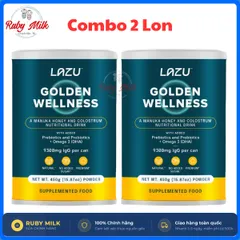Combo 2 Lon Sữa Bột LAZU GOLDEN WELLNESS Lon 450g