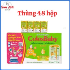 Thùng 48 Hộp Sữa Pha Sẵn Colosbaby Gold 110ml/180ml (Cho bé trên 1 tuổi)