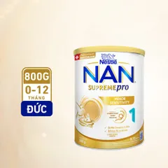Combo 2 Lon Sữa Bột NAN SUPREME PRO số 1 800g (0-12 tháng)