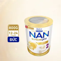 Combo 2 Lon Sữa Bột NAN SUPREME PRO số 2 800g (12-24 tháng)