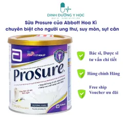 [Combo 2 Lon] Sữa bột Abbott Prosure dành cho người ung thư 380g