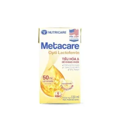 Thùng 24 Hộp Sữa Pha Sẵn Nutricare Metacare Opti Lactoferin 110ml/180ml, Cho bé từ 1 tuổi