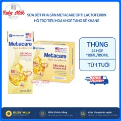 Thùng 24 Hộp Sữa Pha Sẵn Nutricare Metacare Opti Lactoferin 110ml/180ml, Cho bé từ 1 tuổi