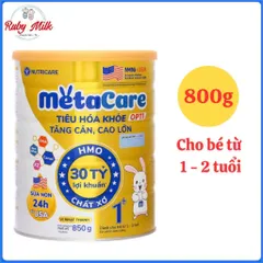 Sữa bột MetaCare Opti 1+ Lon 800g (Cho bé từ 1 - 2 tuổi)