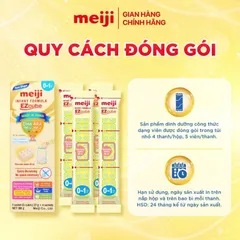 Hộp 4 Thanh Sữa Công Thức Meiji Thanh Infant Formula EZcube - Nhập khẩu chính hãng hộp 4 thanh (108g)