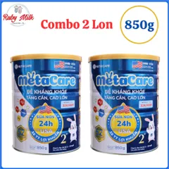 Combo 2 Lon Sữa Bột Nutricare MetaCare Eco 2+ Lon 850G
