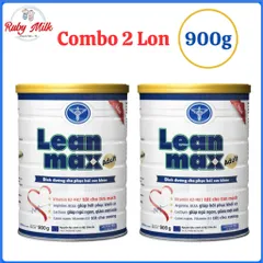 Combo 2 Lon Sữa LeanMax Adult Lon 900g - Dinh dưỡng hồi phục cho người bệnh, người cao tuổi
