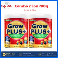 Sữa Bột NutiFood Growplus+ Suy Dinh Dưỡng, Tăng Đề Kháng  cho bé từ 0-12 tháng Lon 780g (GIAO MẪU NGẪU NHIÊN)