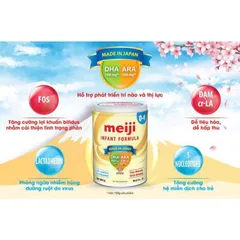Sữa Bột Meiji Nhập Khẩu Infant Formula Lon 800g (Cho bé 0 - 1 tuổi)