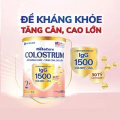 Sữa Bột METACARE COLOSTRUM Tăng Cường Miễn Dịch Sức Đề Kháng Bé Từ 1-10 Tuổi Với Sữa Non IgG 1500+ Lon 800g