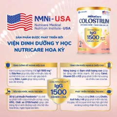 Sữa Bột METACARE COLOSTRUM Tăng Cường Miễn Dịch Sức Đề Kháng Bé Từ 1-10 Tuổi Với Sữa Non IgG 1500+ Lon 800g