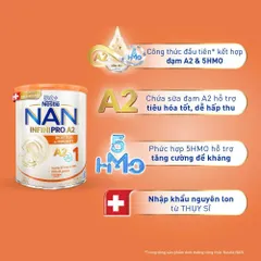 Sữa Nan InfiniPro A2 6HMO số 1 Lon 800g (cho bé 0 - 12 tháng tuổi)