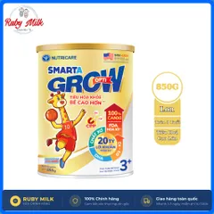 Sữa bột Smarta Grow Opti 3+ tuổi Lon 850g - Phát triển chiều cao, não bộ (Mẫu mới)