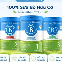 Sữa Bellamy Organic Classic Đạm A1 HMO Đủ Số Giúp Tăng Miễn Dịch, Hấp Thu Tốt Lon 800g Rubymilk 182