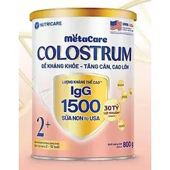 Combo 2 Lon Sữa Bột Nutricare Metacare Colostrum Lon 800g - Tăng Cường Hệ Miễn Dịch Sức Đề Kháng Cho Bé