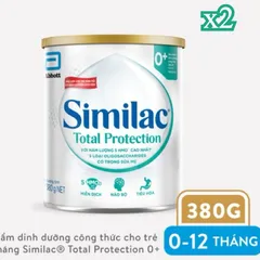 [Combo 2 Lon] Sữa bột Similac Total Protection 0+ 380g (0 - 12tháng) Phù hợp bé sinh mỗ