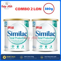 [Combo 2 Lon] Sữa bột Similac Total Protection 0+ 380g (0 - 12tháng) Phù hợp bé sinh mỗ
