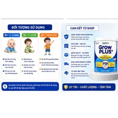 [Combo 2 Lon] Sữa Bột NuiFood GrowPLUS+ Xanh Tiêu Hóa 2+, 1+, 0+ Lon 800g  Hỗ Trợ Tiêu Hóa, Tăng Đề Kháng Cho Bé