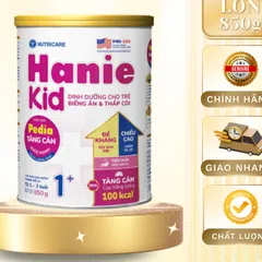 Sữa Bột HANIE KID Nutricare Cho Bé Suy Dinh Dưỡng Biếng Ăn Thấp Còi, Sữa Non 24H Cao Năng Lượng