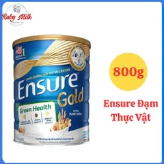 Sữa bột Ensure Gold Green Health Đạm thực vật hương Hạnh nhân 800g