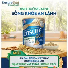 Sữa bột Ensure Gold Green Health Đạm thực vật hương Hạnh nhân 800g