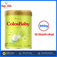 [Mẫu Mới] Sữa Bột ColosBaby Gold 0+ Lon 800g Vị Thanh Nhạt (Cho bé 0-12 Tháng)