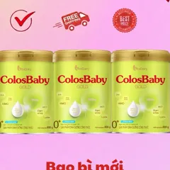 [Mẫu Mới] Sữa Bột ColosBaby Gold 0+ Lon 800g Vị Thanh Nhạt (Cho bé 0-12 Tháng)