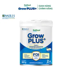 [Chính Hãng] Sữa bột Nutifood Sweden GrowPLUS+ Tiêu Hóa (Xanh Nhạt) 2+ - Tiêu hóa khỏe, tăng cân (Lon 800g)