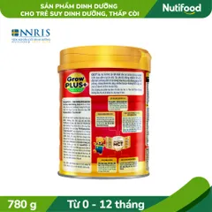 [Combo 3 Lon Sữa Bột NutiFood Growplus+ Suy Dinh Dưỡng, Hấp Thu Tốt, Tăng Đề Kháng  cho bé từ 0-12 tháng lon 780g_Rubymi