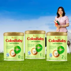 Combo 2 Lon Sữa Bột ColosBaby Lactoferrin Lon 800g - Phù Hợp Cho Bé Sinh Mổ, Đề Kháng Kém