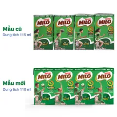 [Combo 3 lốc] Sữa Milo lúa mạch Nestle 110ml/180ml