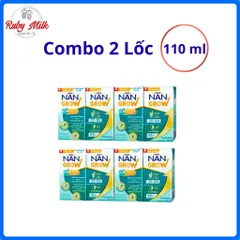 Combo 2 Lốc Sữa nước Nestle NANGROW Hộp 110ml (8 Hộp)