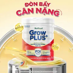Sữa Bột NutiFood Growplus+ Đỏ Suy Dinh Dưỡng Hỗ Trợ Tăng Cân, Chiều Cao, Tiêu Hóa Tốt 850g/1,5Kg
