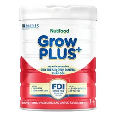 Sữa Bột NutiFood Growplus+ Đỏ Suy Dinh Dưỡng Hỗ Trợ Tăng Cân, Chiều Cao, Tiêu Hóa Tốt 850g/1,5Kg