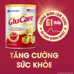 Thùng Sữa Dinh Dưỡng Pha Sẵn Nutricare GLUGOLD 200ml tăng cường sức khỏe cân bằng đường huyết (Thùng 18 Hộp)