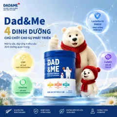 Sữa Bột Dad&Me Kids Milk Powder With Lactoferrin 800g Thực Phẩm Bổ Sung Tăng Đề Kháng Chiều Cao Và Miễn Dịch Cho Bé