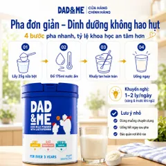 Sữa Bột Dad&Me Kids Milk Powder With Lactoferrin 800g Thực Phẩm Bổ Sung Tăng Đề Kháng Chiều Cao Và Miễn Dịch Cho Bé