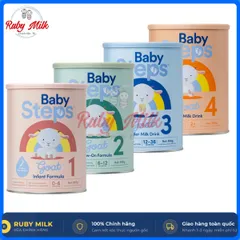 Sữa Dê Baby Steps Goat Đủ Số Nhập Khẩu New Zealand Dễ Tiêu Hóa Lon 900g