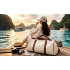 TÚI DA DU LỊCH CAO CẤP HEARTS – TÚI FORM TO, DA ĐẸP (HÀNG KHUYẾN MÃI ANLENE)