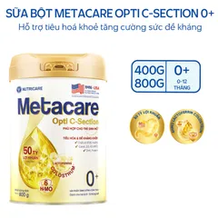 Sữa Bột Nutricare METACARE OPTI C-SECTION 0+ Hỗ Trợ Tiêu Hoá Khoẻ Tăng Cường Đề Kháng Cho Trẻ Sinh Mổ Bé Từ 0-12 Tháng