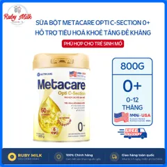 Sữa Bột Nutricare METACARE OPTI C-SECTION 0+ Hỗ Trợ Tiêu Hoá Khoẻ Tăng Cường Đề Kháng Cho Trẻ Sinh Mổ Bé Từ 0-12 Tháng