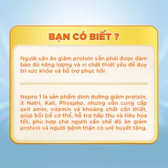 [COMBO 3 LON] Sữa bột Nepro 1 Gold - Phù hợp chế độ dinh dưỡng đặc biệt (dành cho người thận, tiểu đường) - Lon 400g
