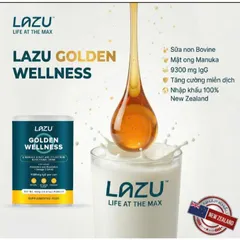 Sữa Non Lazu Golden Wellness - Sữa non kết hợp mật ong MANUKA | Lon 450g Nhập khẩu New Zealand