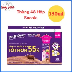Thùng 48 Hộp Sữa Bột Pha Sẵn Pediasure Socola 180ml