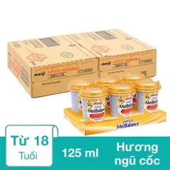 Combo 2 Thùng thực phẩm bổ sung Meiji MeiBalance hương ngũ cốc Hộp 125 ml dành cho người lớn (48 Hộp)