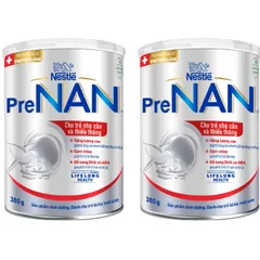 [Combo 2 Lon] Sữa Bột Pre Nan Nestle 380g - Cho Trẻ Nhẹ Cân, Thiếu Tháng - Sữa Công Thức (0-12M)