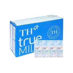 Thùng 48 hộp sữa tươi tiệt trùng ít đường TH true MILK 180ml
